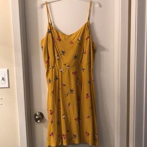 Mustard Yellow Floral Sundress